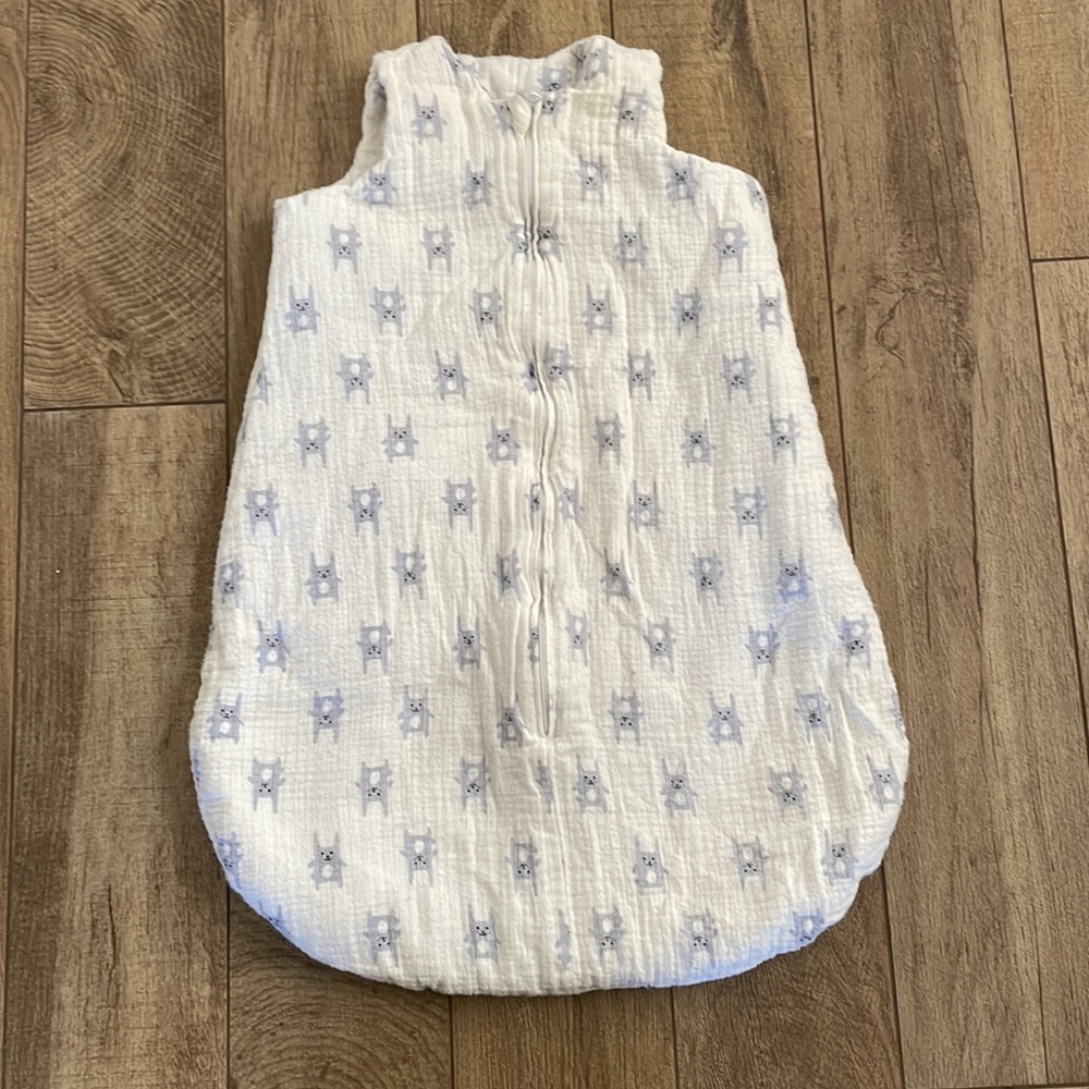 Aden and Anais winter baby sleep sack 2.5 tog blue bunnies
